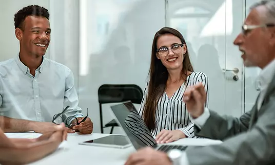 People in a meeting